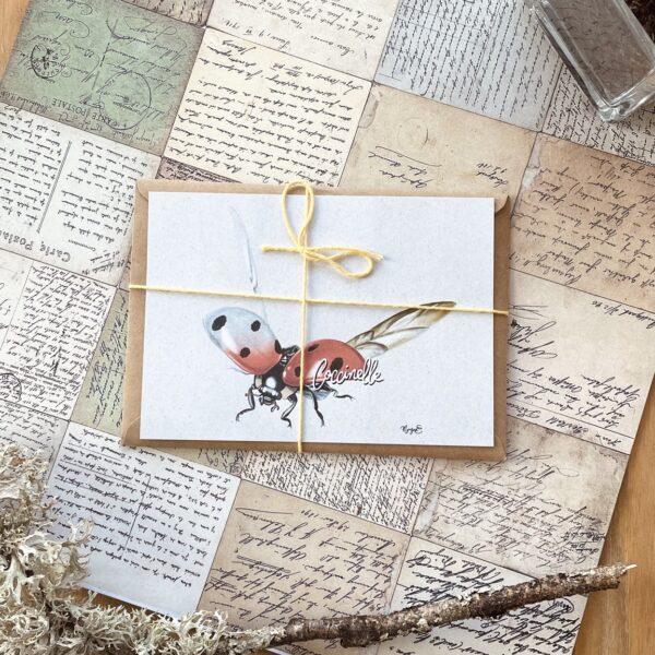 Carte postale Coccinelle